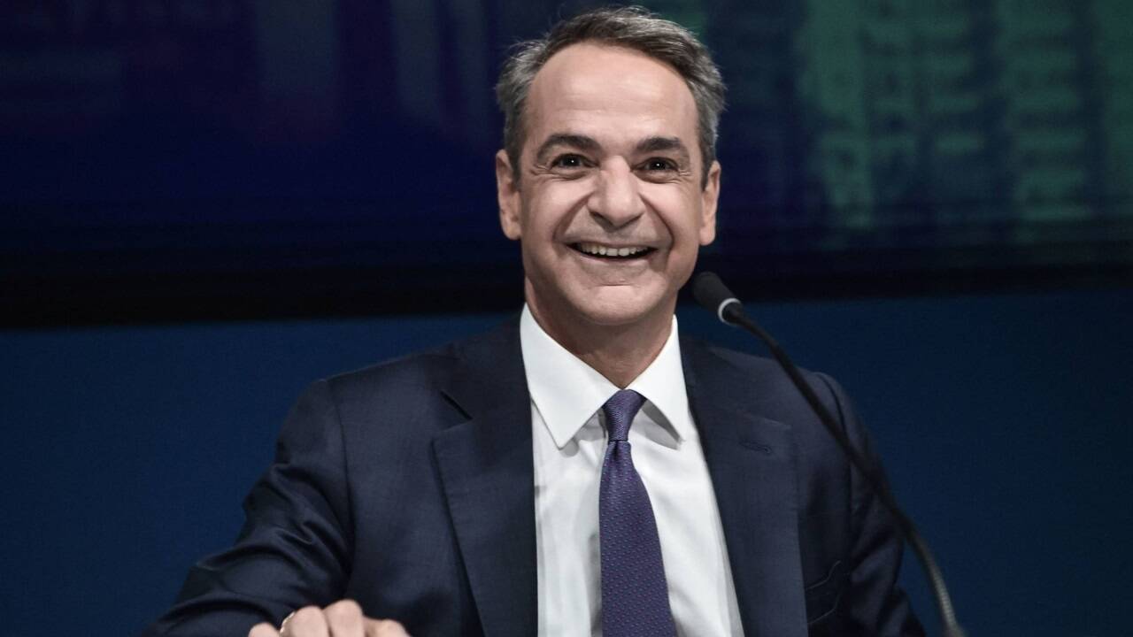 Griechenlands Premierminister Kyriakos Mitsotakis darf sich über einen Budgetüberschuss freuen. Griechenlands Premierminister Kyriakos Mitsotakis darf sich über einen Budgetüberschuss freuen.