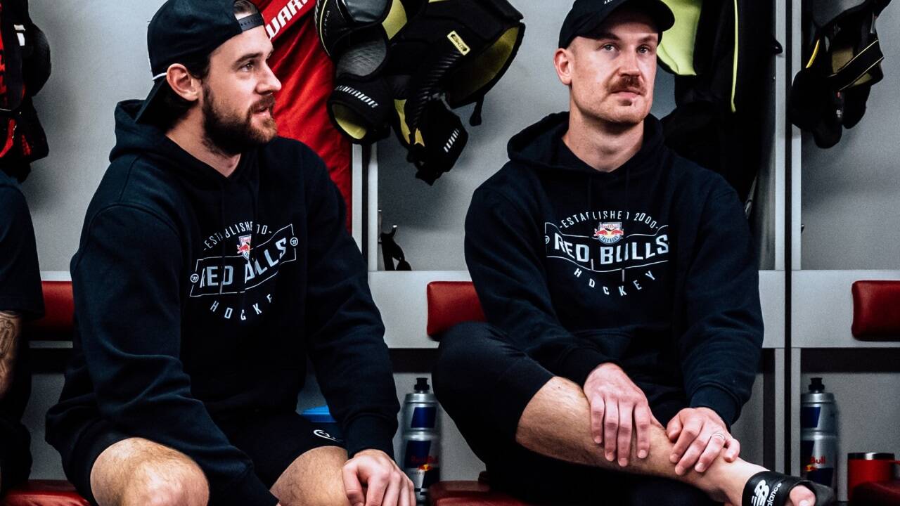Legionäre unter sich: Connor Corcoran und Dennis Robertson.  