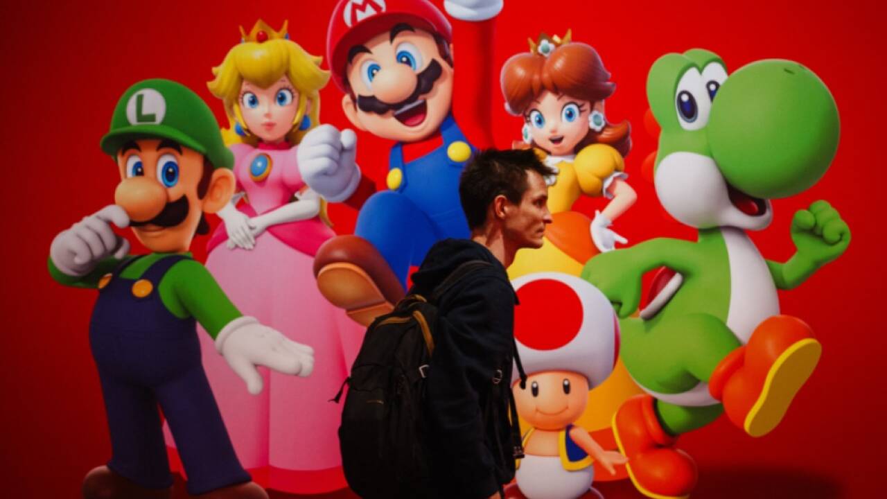 Luigi, Prinzessin Peach, Mario und Co an 'Paris Game Week' illustriert 