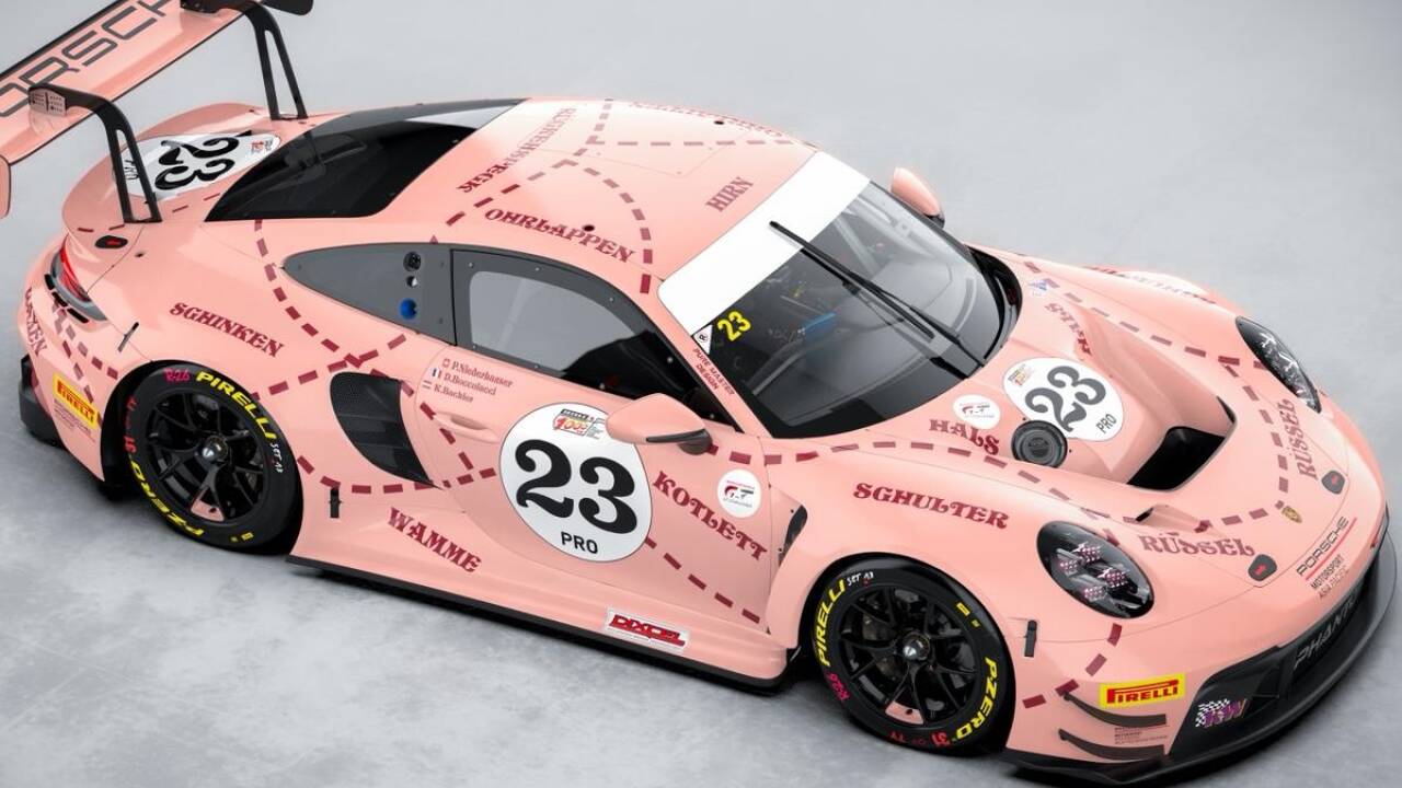 So sieht der Porsche-Bolide von Klaus Bachler am Wochenende aus.  