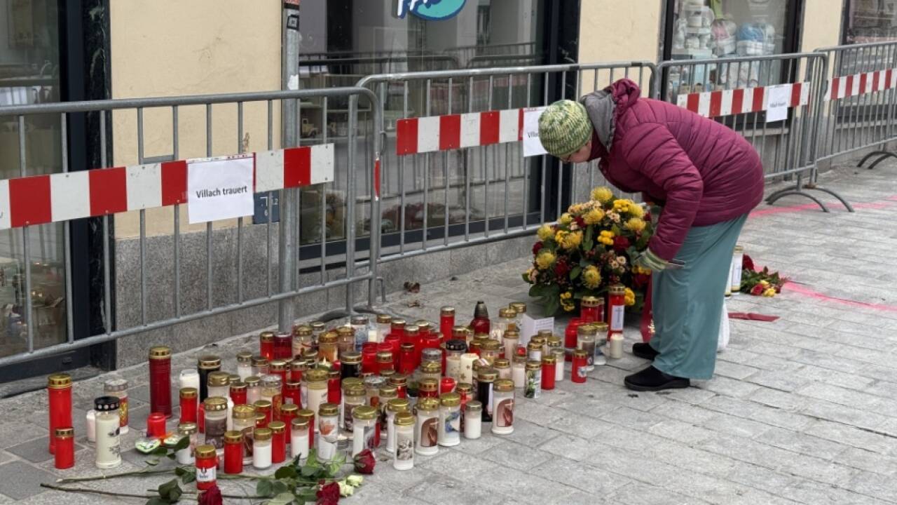 Trauer nach dem Messerattentat in Villach 