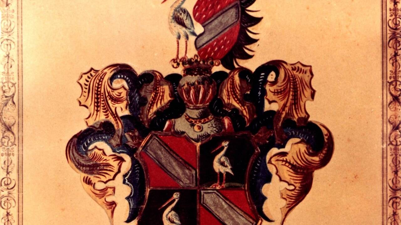 Das Stammwappen der Familie Sigl.  