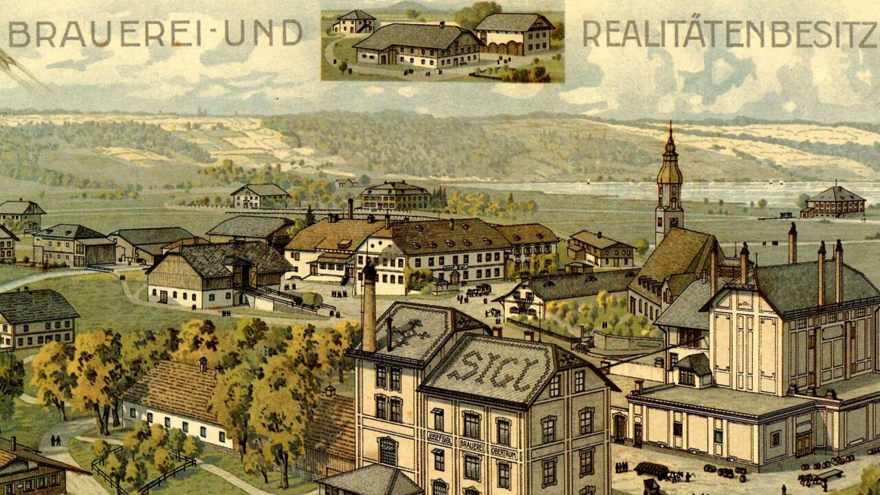 Dieses Postkartenmotiv aus Obertrum stammt aus dem Jahr 1910. 