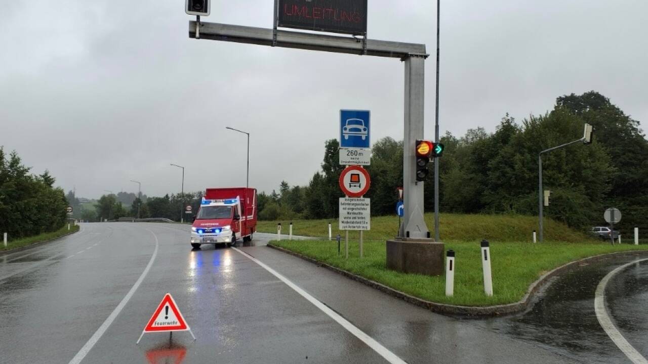 Der Tunnel wurde zwischenzeitlich gesperrt. 