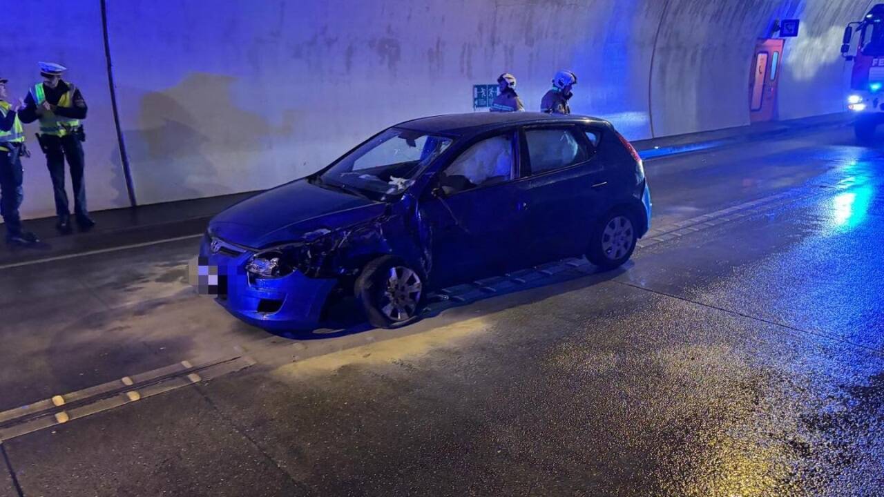 Bilder vom Einsatz im Tunnel Henndorf. 