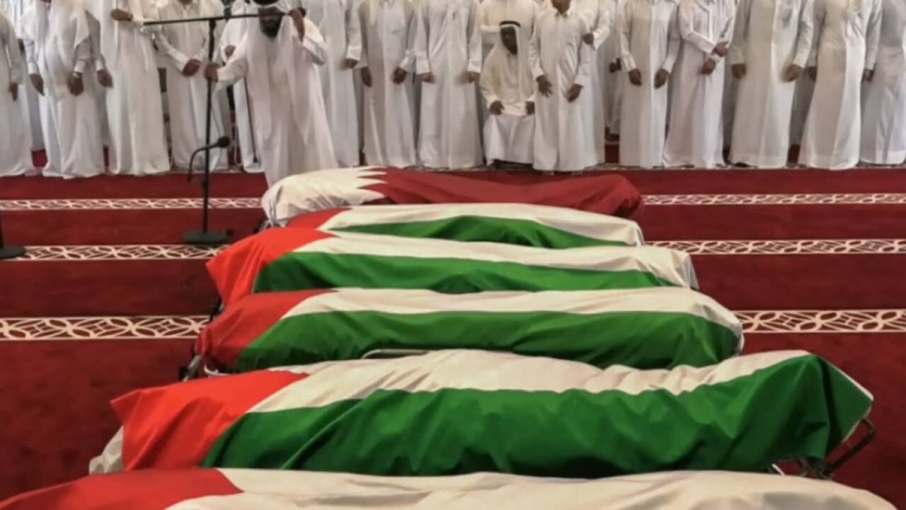 Für die Toten wurde in Katar eine offizielle Trauerfeier abgehalten 
