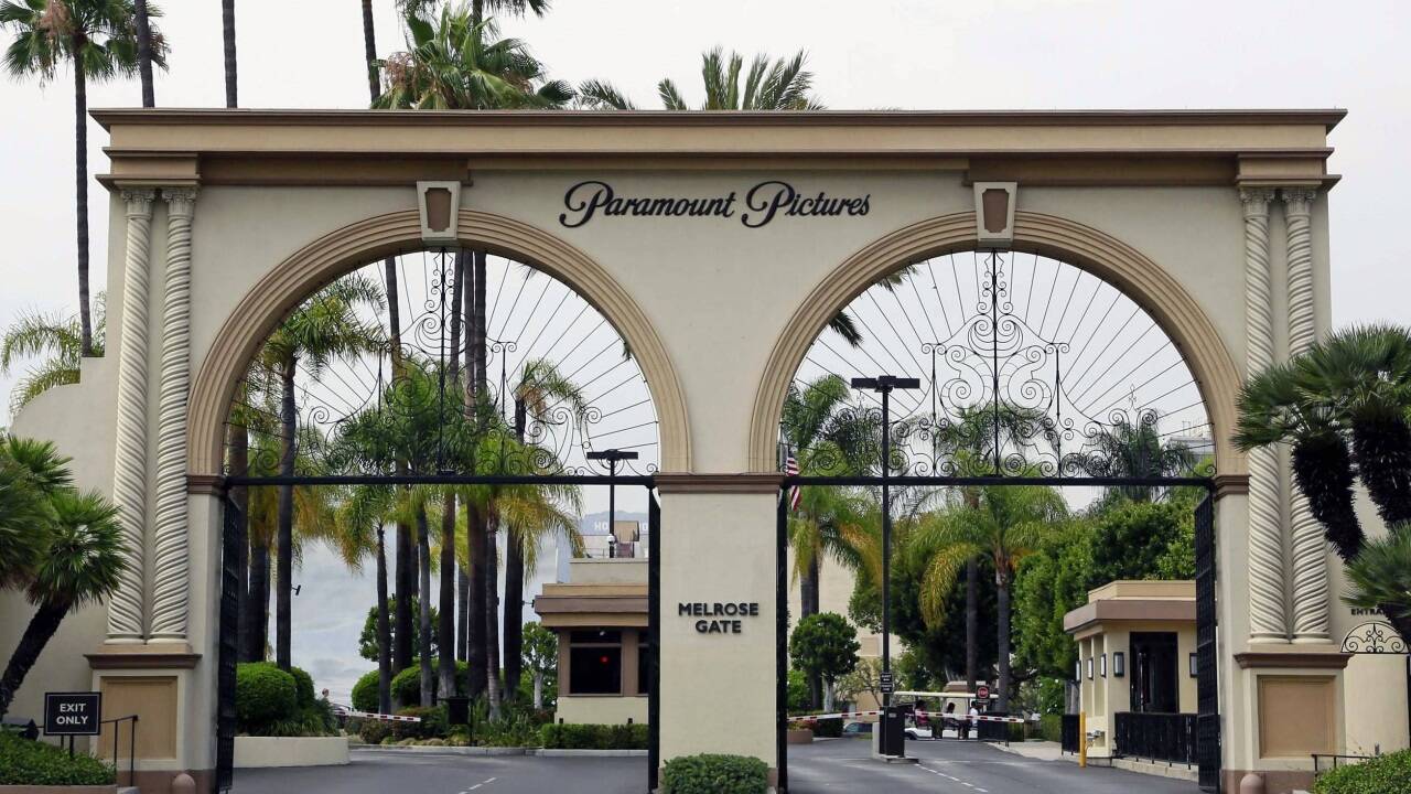 Das Eingangstor zur Filmproduktionsfirma Paramount.  