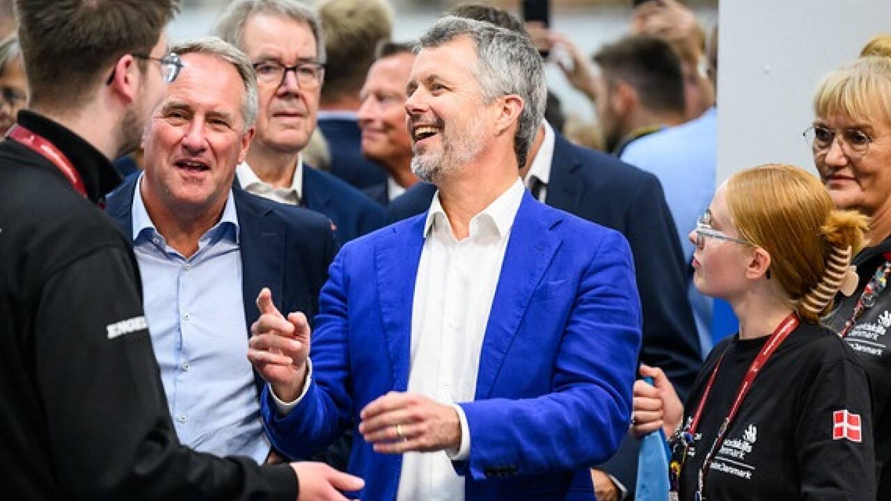 Auch König Frederik X. schaute vorbei, um das dänische Team zu unterstützen. 