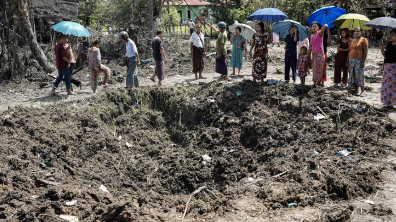Schäden nach Armeeangriff in Myanmar (Themenbild) 