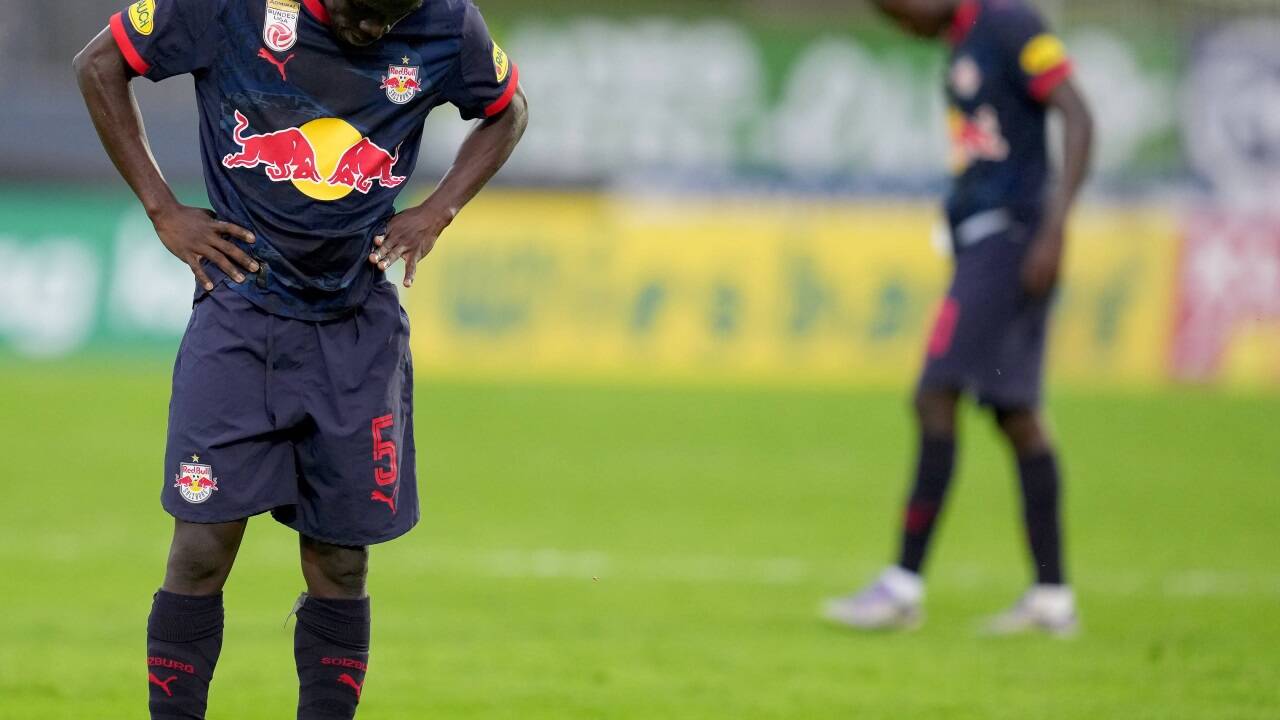 Enttäuschung pur: Red Bull Salzburg (im Bild Diabaté) war gegen den WAC chancenlos. Enttäuschung pur: Red Bull Salzburg (im Bild Diabaté) war gegen den WAC chancenlos.