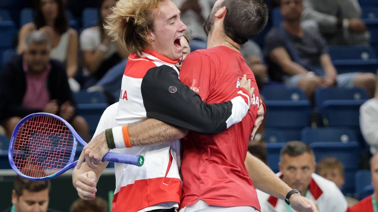 Österreich durfte im Davis Cup jubeln. Österreich durfte im Davis Cup jubeln.