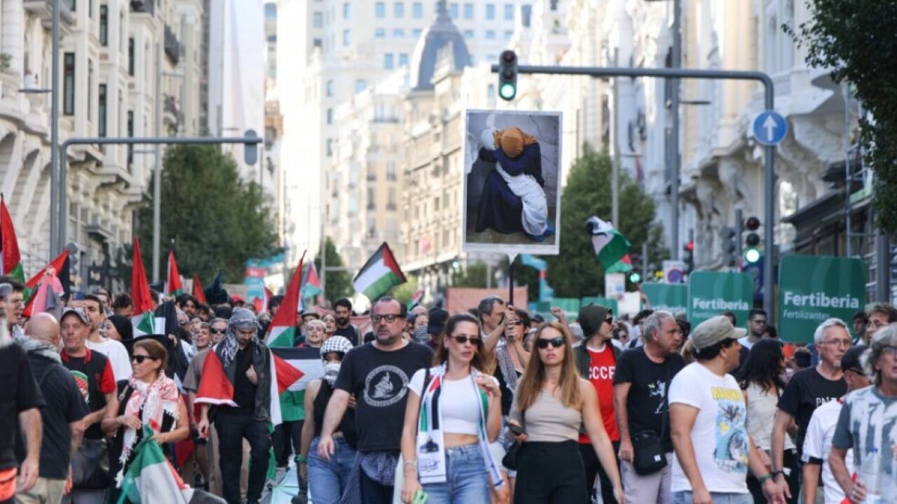 Pro-Palästina-Demenstranten verursachten den Abbruch der Etappe 