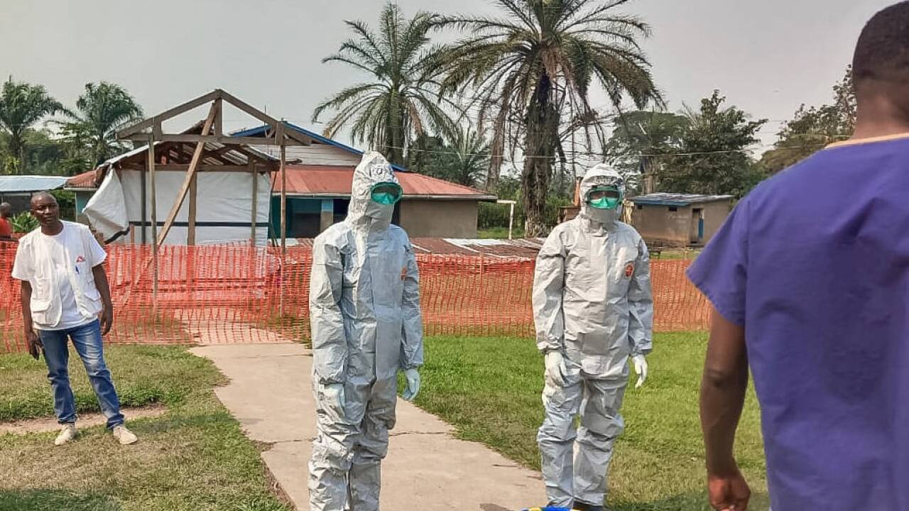 Ein Ebola-Behandlungszentrum im Kongo. 