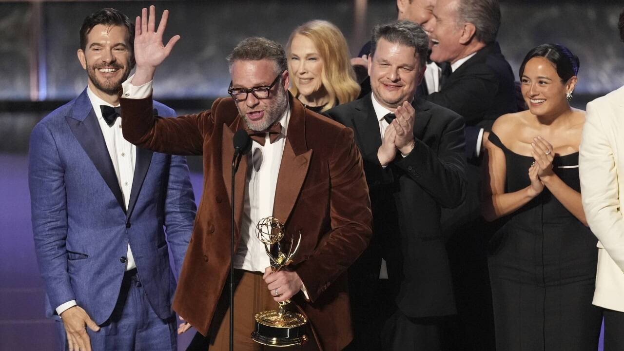 Das Team von „The Studio“ um Seth Rogen durfte sich gleich 13 Mal freuen. 