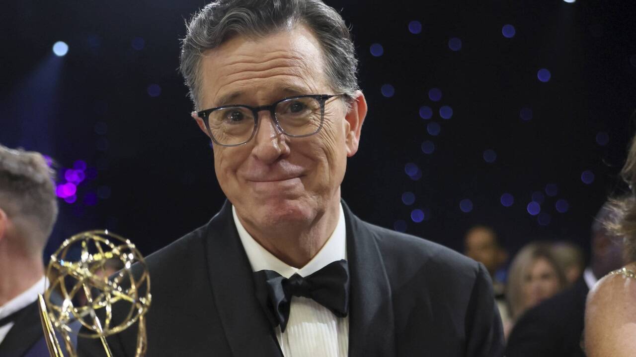 ... Talkshowmoderator Stephen Colbert und ... 