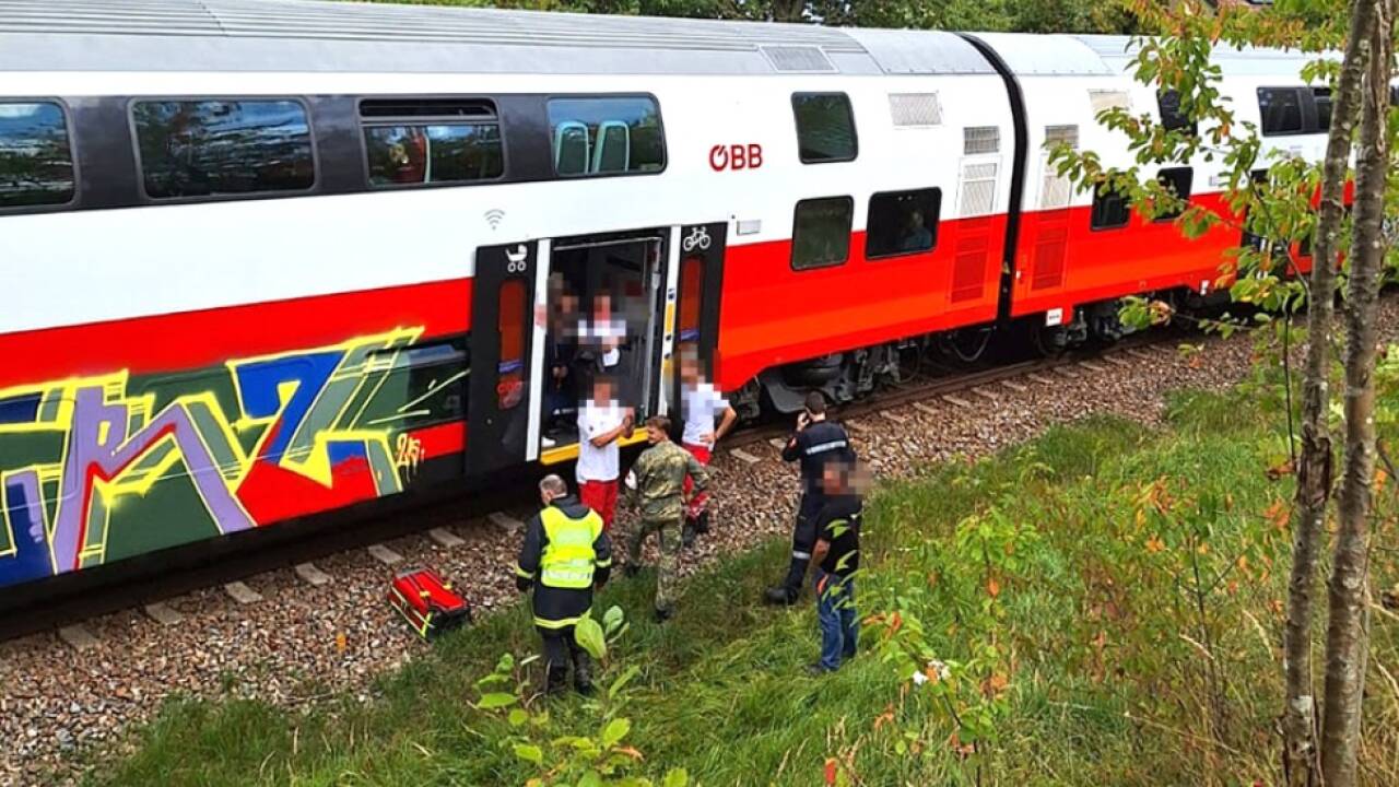 Der Zug wurde evakuiert 