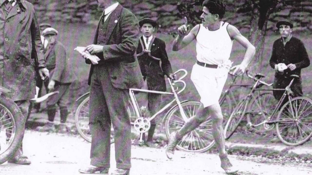 Fuhr kurz 200 Kilometer mit dem Rad zum Start des Marathons – und wurde Staatsmeister: Otto Pensl.  