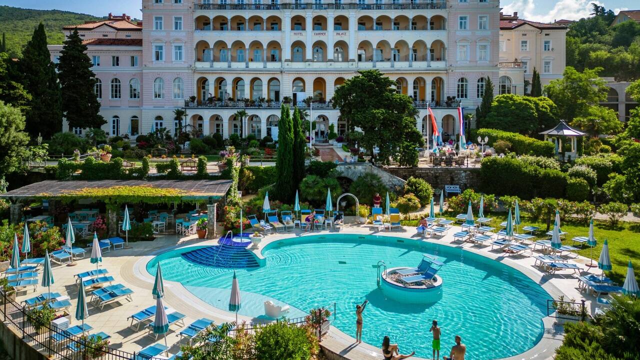Der Kvarner Palace in Kroatien spiegelt die Belle Époque wider. 
