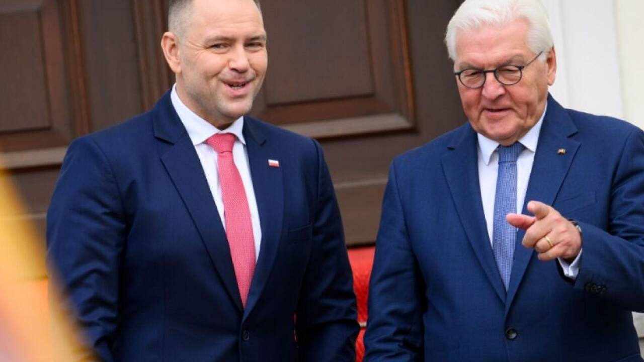 Neue polnischer Präsident Nawrocki (links) bei Amtskollegen Steinmeier 