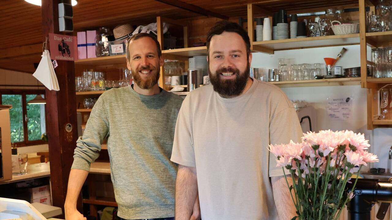 Die „Stüberl“ und bald auch Camping Aigen Pächter Florian Bruckmoser und Robin Limpek. 