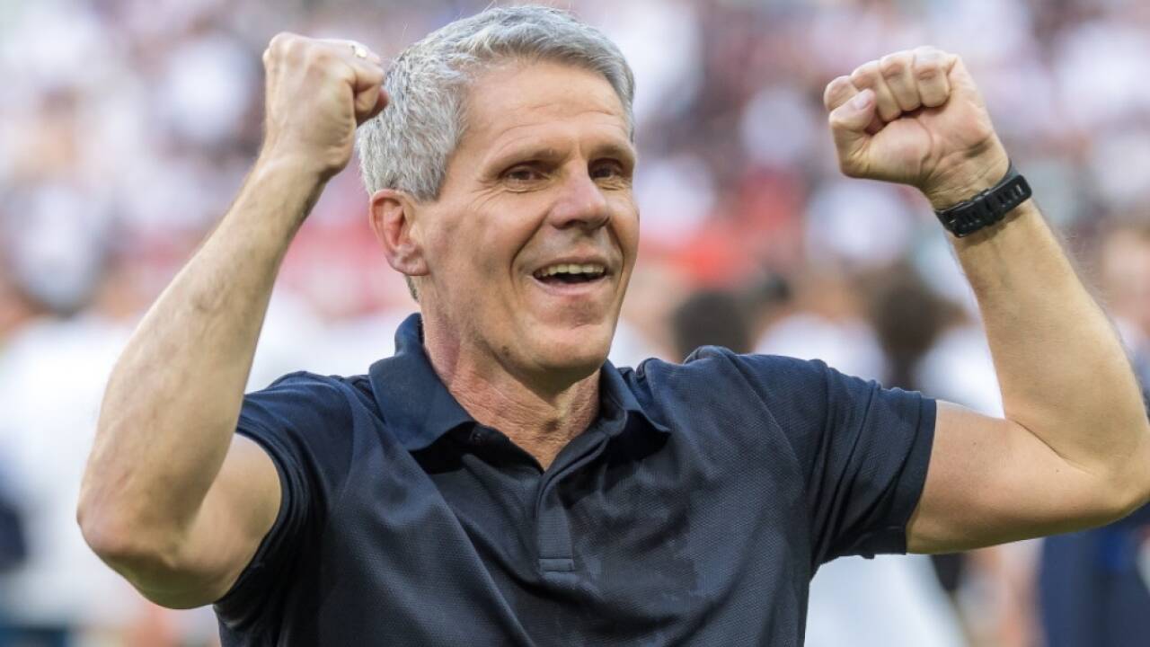 WAC-Trainer Kühbauer durfte nach Cup-Achtelfinalaufstieg jubeln 