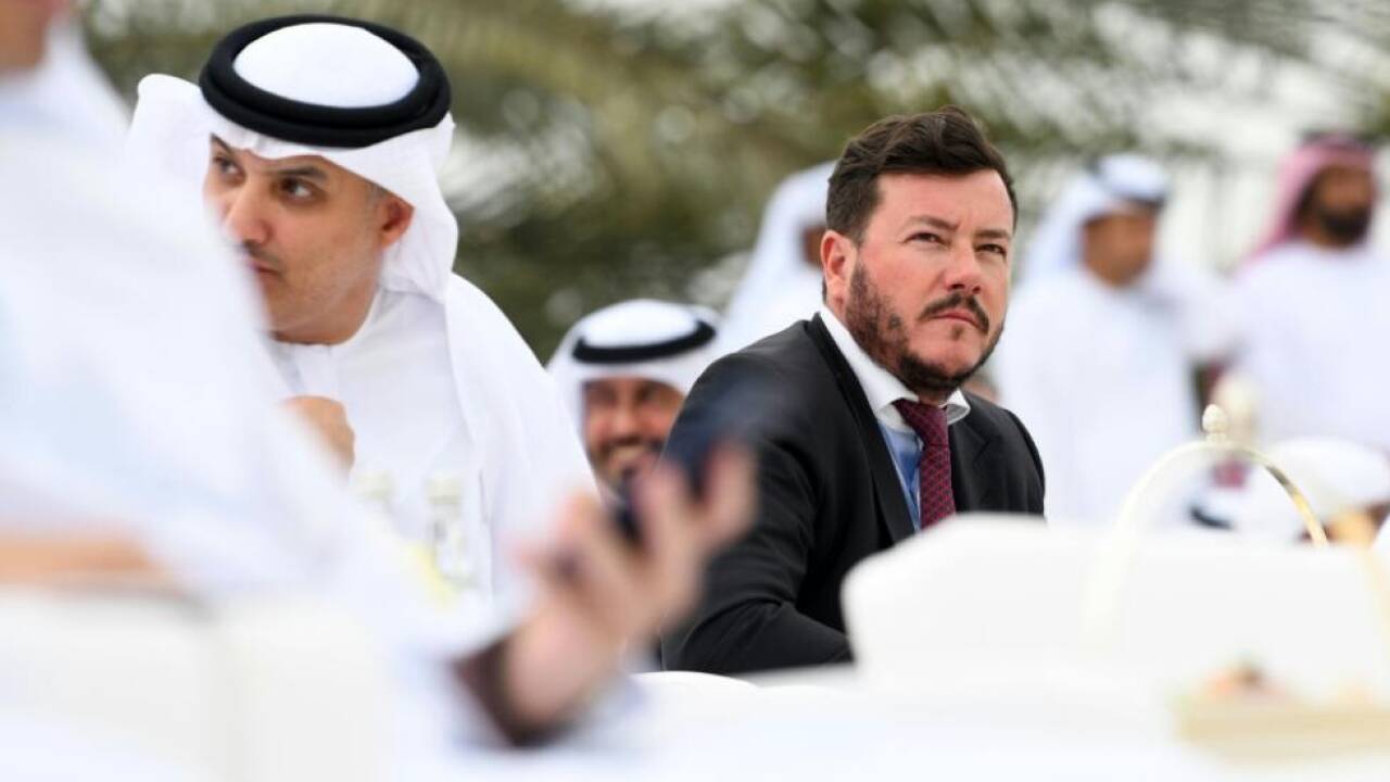 Benko als Teil einer Delegation 2019 in Abu Dhabi 