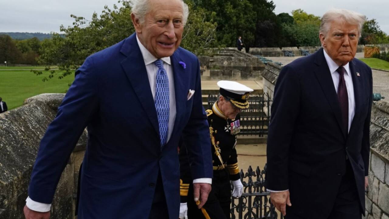 Britischer König Cahles III. und US-Präsident Donald Trump 