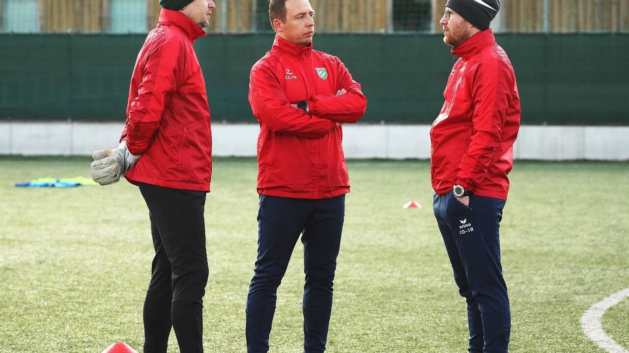 Amandus Künstner (links) arbeitete jahrelang für Grünau in der Regionalliga West. 