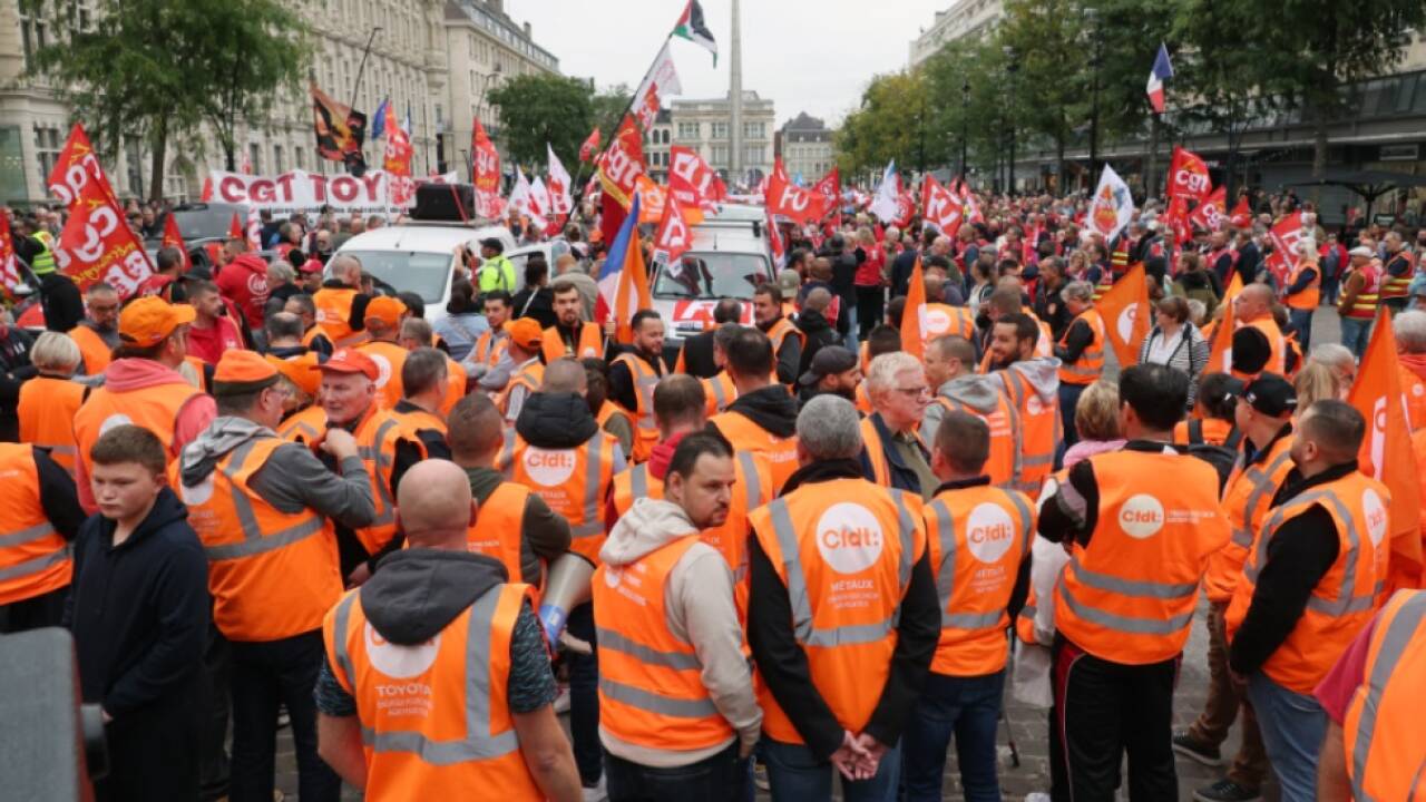 Demonstrationen gegen Sparbudget der französischen Regierung 