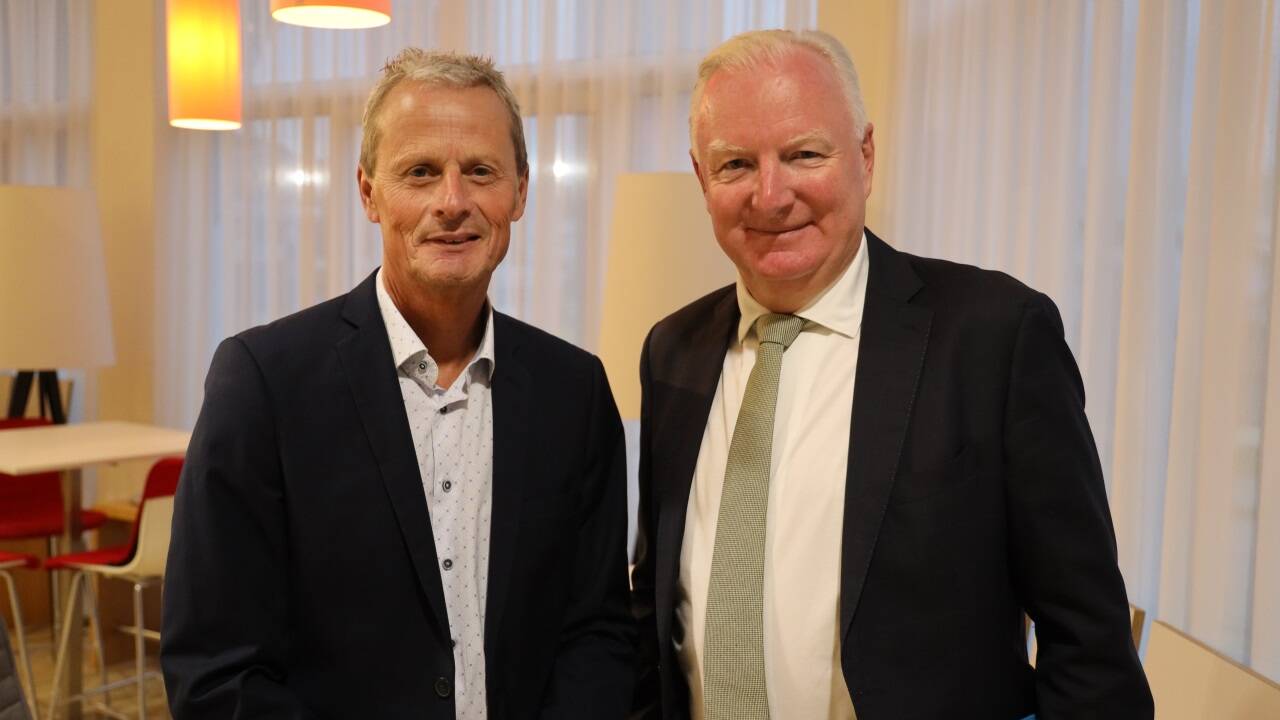 Manfred Lindenthaler, Kommandant der Stadtpolizei und Vizebürgermeister Florian Kreibich (ÖVP). 
