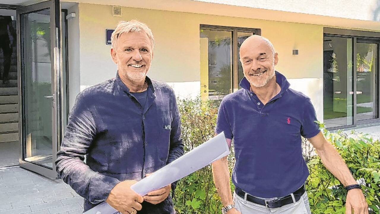 Robert Blaschke (links) mit Immobilienentwickler Martin A. Gachowetz. 