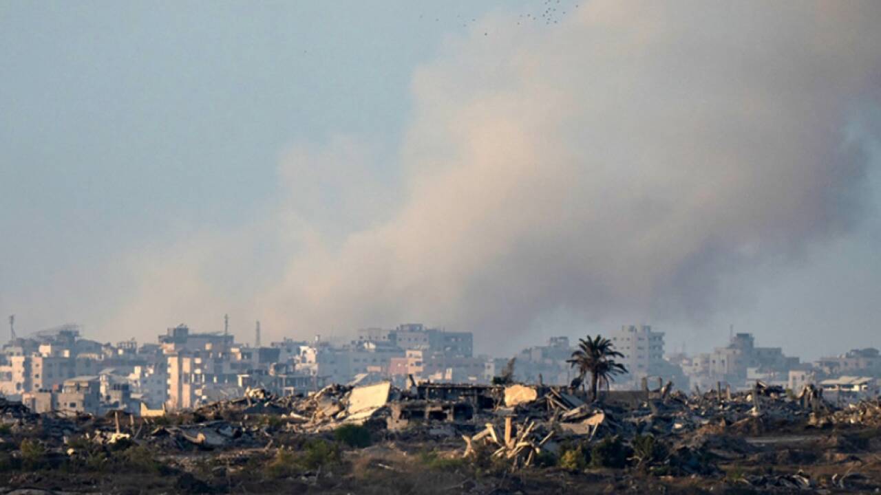 Rauchwolken über dem Gazastreifen 