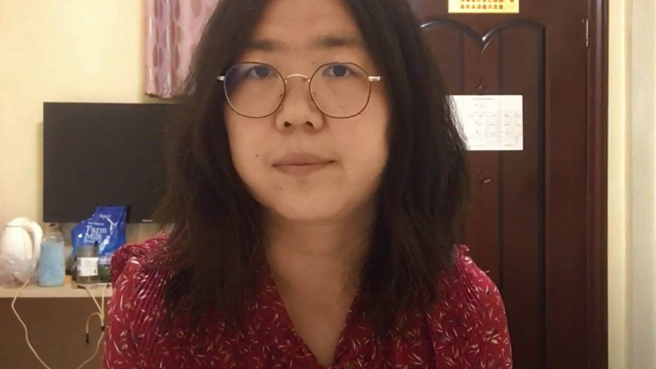 Die chinesische Journalistin Zhang Zhan. 