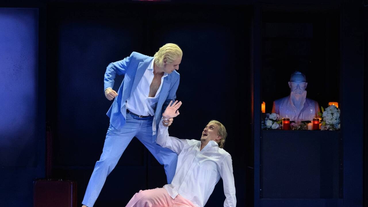 George Humphreys als Don Giovanni, Daniele Macciantelli als Leporello 