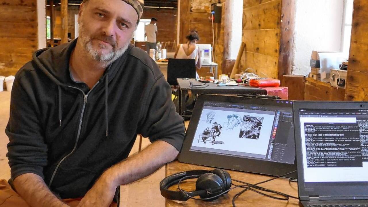 Aus „Faust“ will Illustrator Roger Pibernat in Hallein eine Graphic Novel machen. 