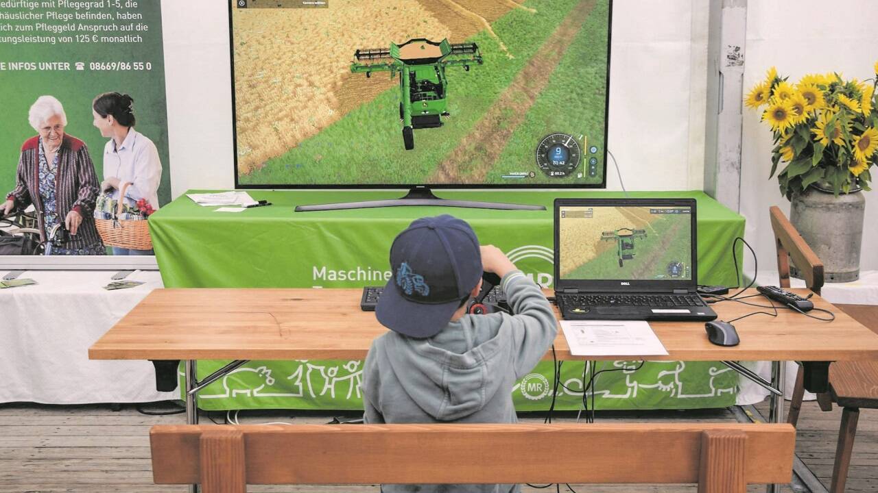 Der Landwirtschaftssimulator des Maschinenrings war vor zwei Jahren ein beliebter Anlaufpunkt.  