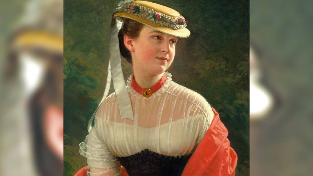 Noch für eine Woche in der Sonderausstellung „Face to Face“ in der Salzburger Residenzgalerie: Anton Einsles Porträt von dessen Tochter Anna, um 1870. 