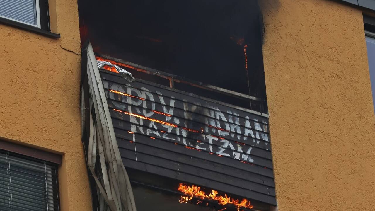 Feuerwehreinsatz in der Erentrudisstraße. 