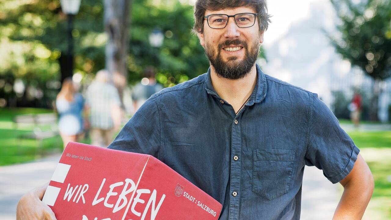 Samuel Felbermair war bereits beim Mobilitätsfrühstück im Kurgarten im Einsatz. 