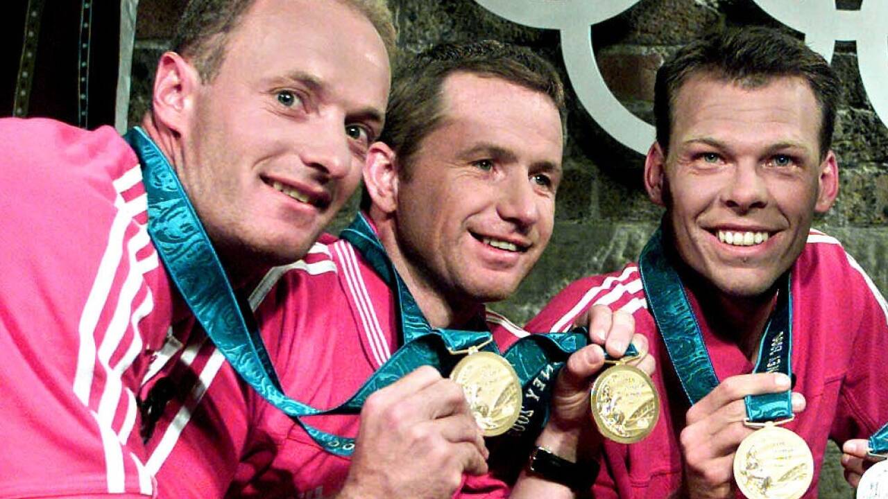Hans-Peter Steinacher, Roman Hagara, Christoph Sieber in Sydney 2000. 