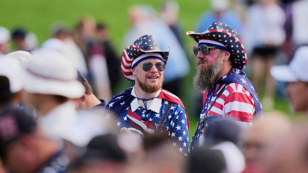 Die US-Fans bringen sich schon in Stellung. 