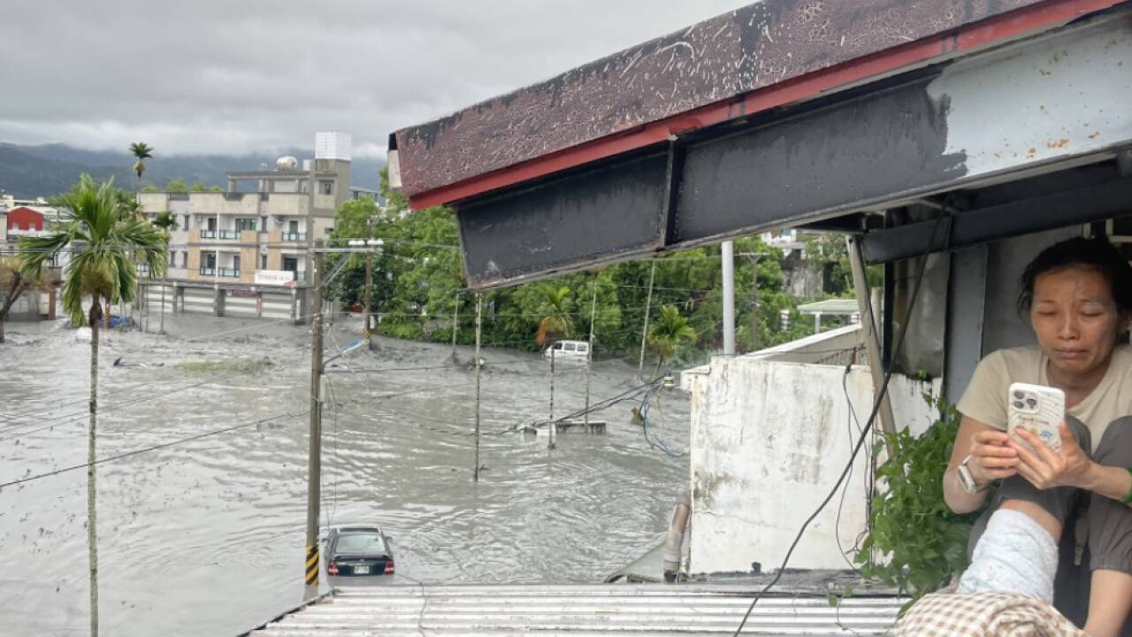 Schwere Überflutungen in Hualien 