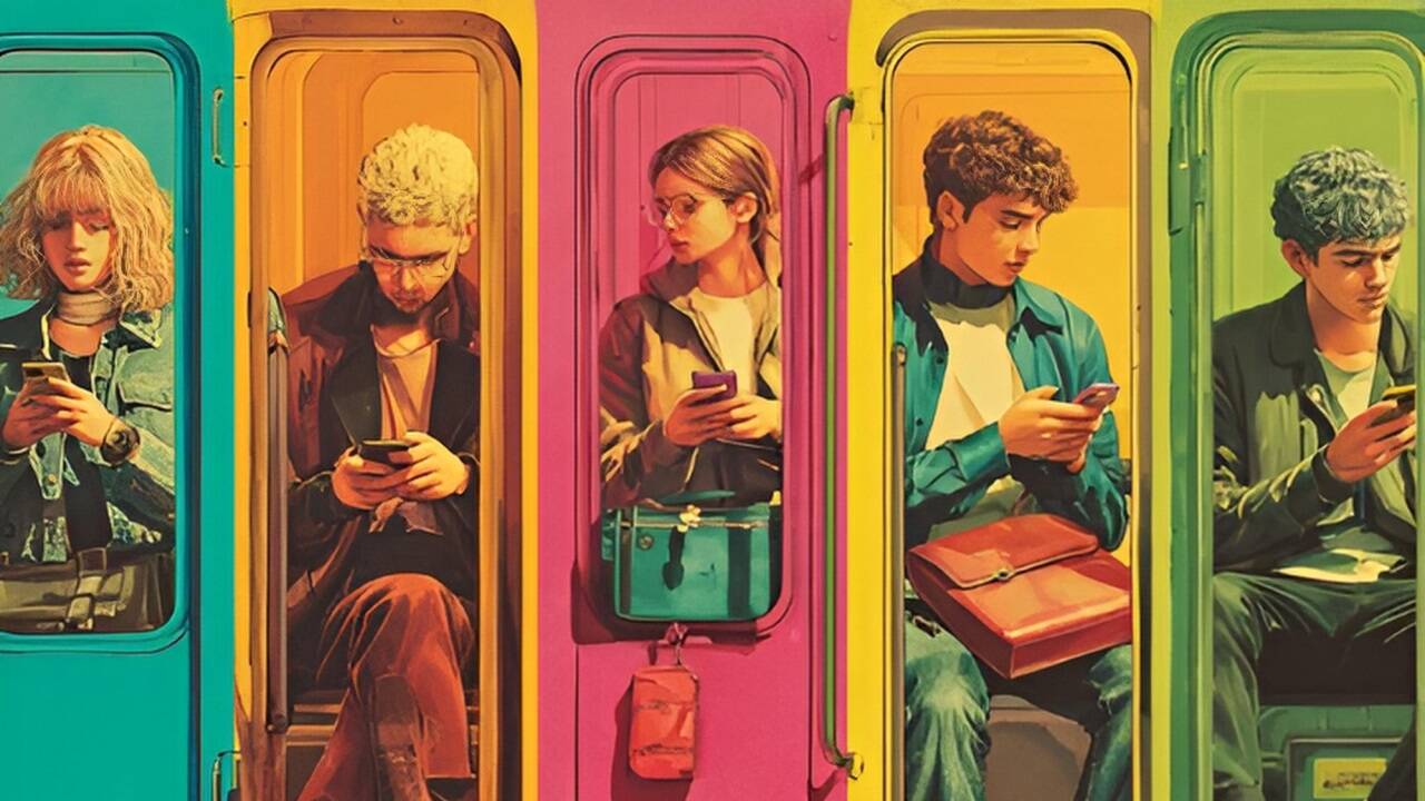 Die Allgegenwärtigkeit von Smartphones macht es leicht, sich in die digitale Welt zu flüchten. 
