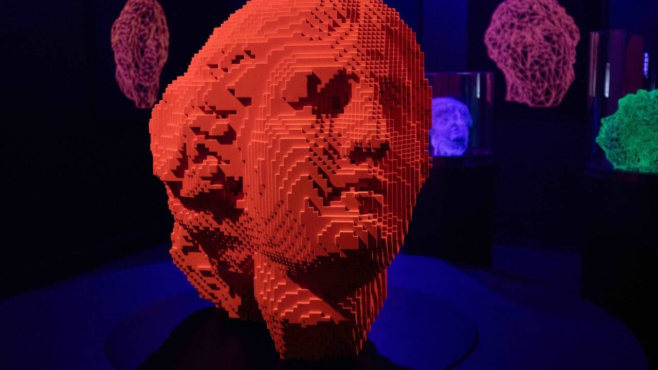 Miguel Chevalier, Janus, 2013, Installationsansicht: Grand Palais Immersif, Paris<br />© Miguel Chevalier, VG Bild-Kunst, Bonn 2025, Foto: Thomas Granovsky 
