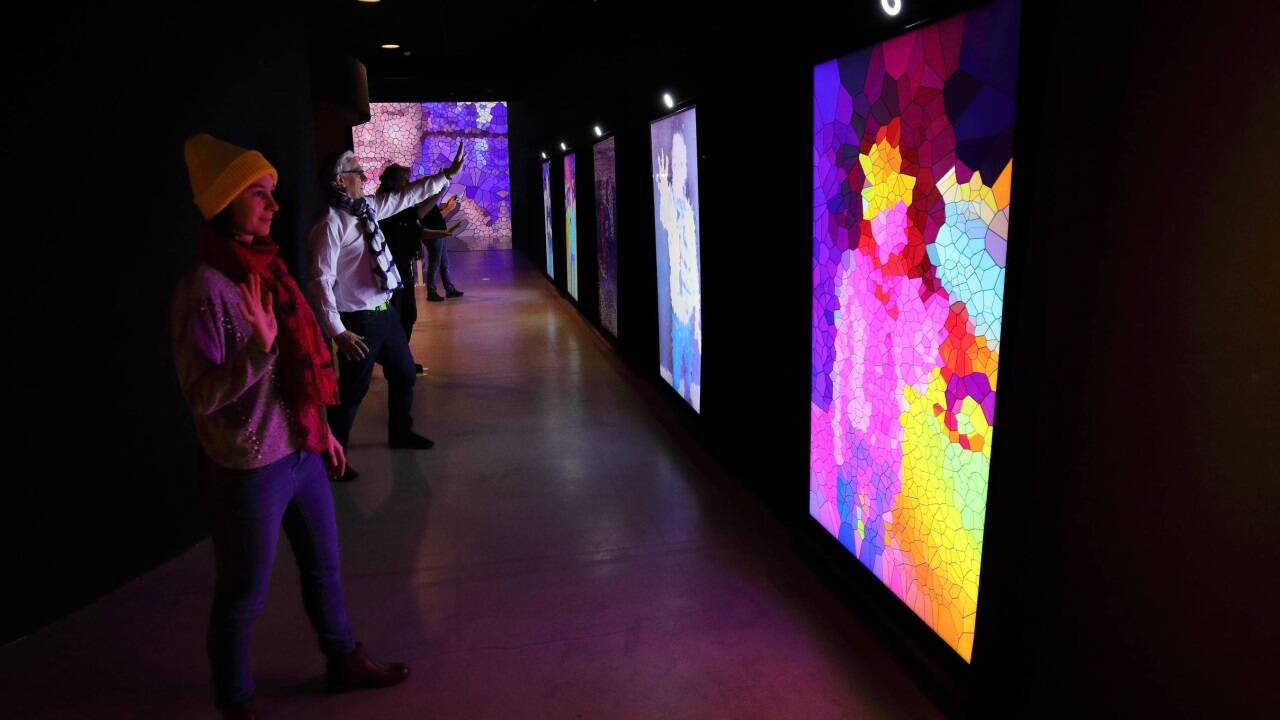 Miguel Chevalier, The Eyes of the Machine, seit 2019, Installationsansicht: Ara Art Center, Seoul (Südkorea), 2023<br />© Miguel Chevalier, VG Bild-Kunst, Bonn 2025, Foto : Thomas Granovsky 