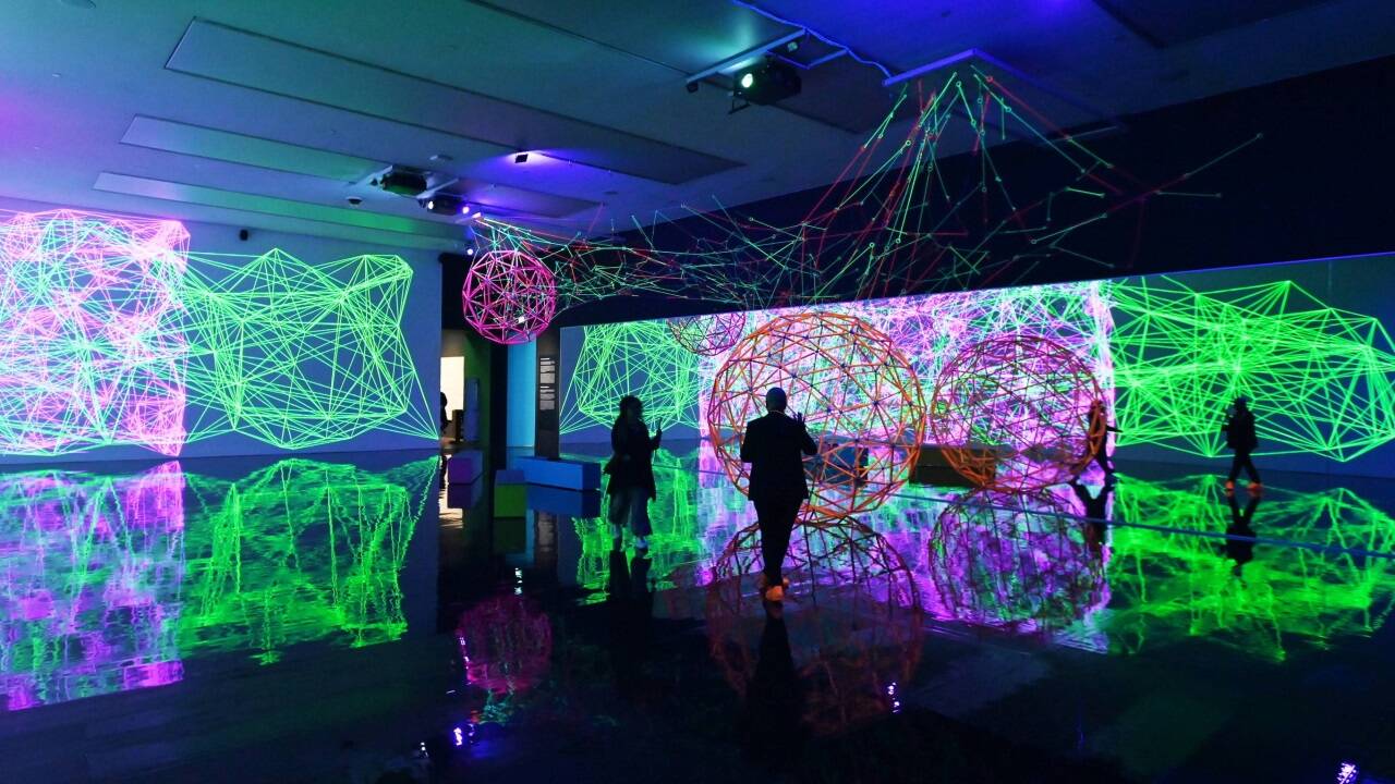 Digital by Nature. Die Kunst von Miguel Chevalier, 12.9.2025–1.3.2026, Kunsthalle München<br />© Miguel Chevalier, VG Bild-Kunst, Bonn 2025, Foto: Robert Haas 