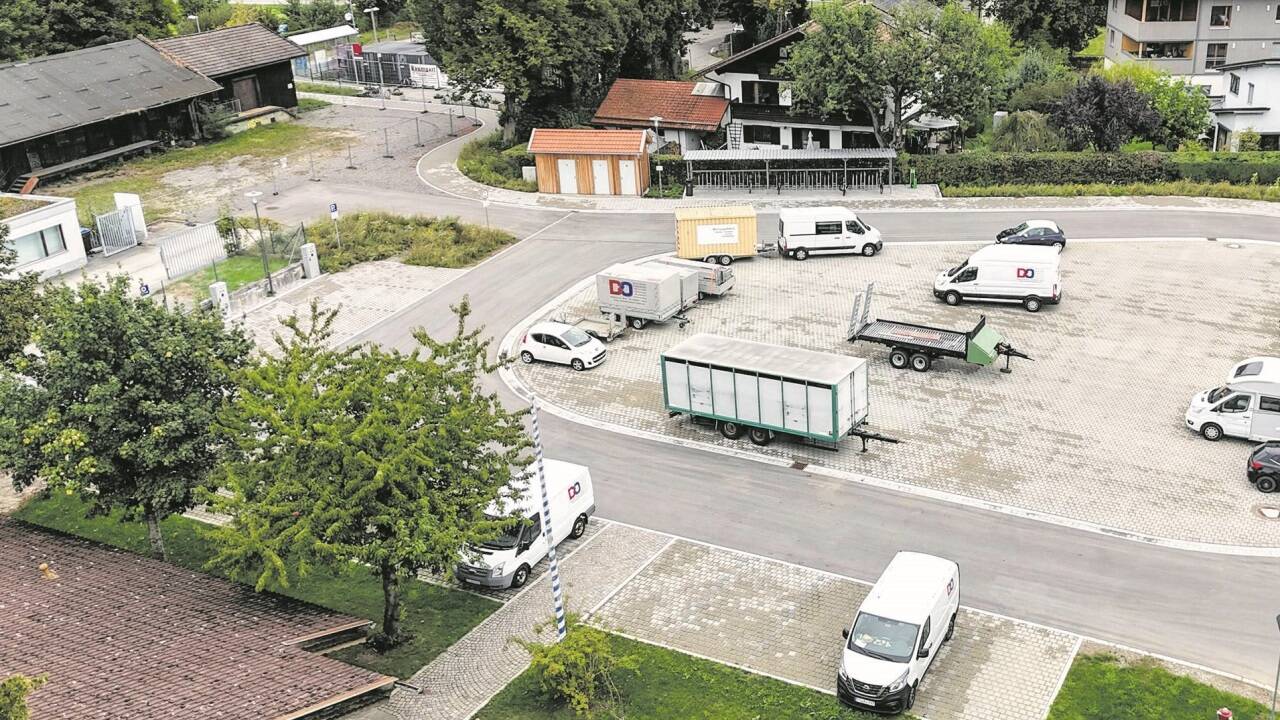 Aus der Luft betrachtet: der neue Festplatz.   