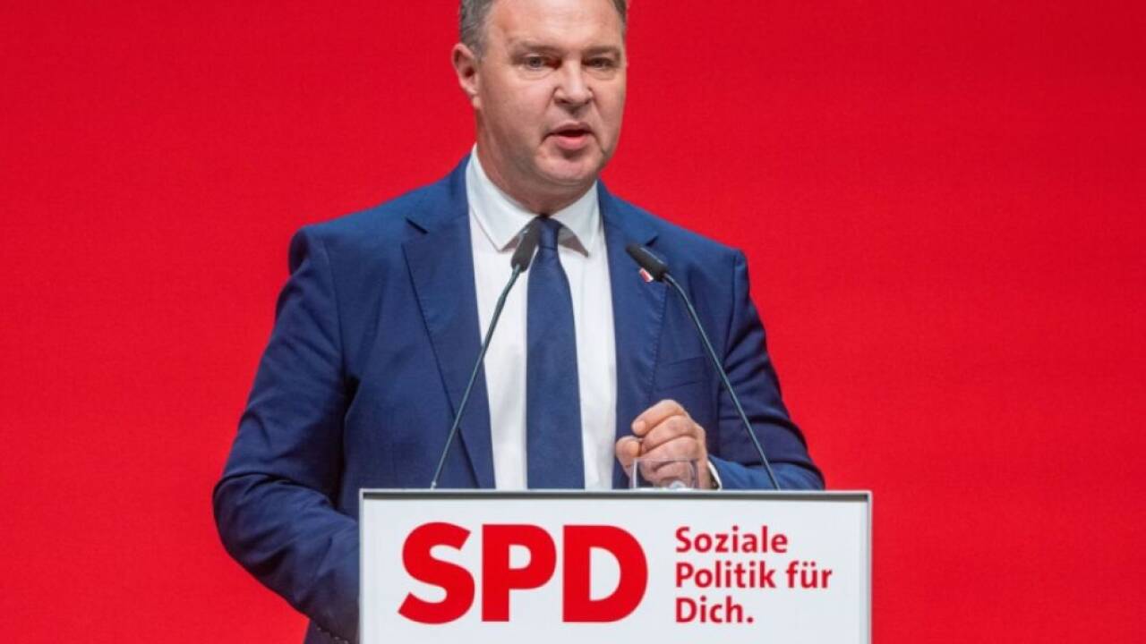 Babler auf dem Landesparteitag der bayerischen SPD 