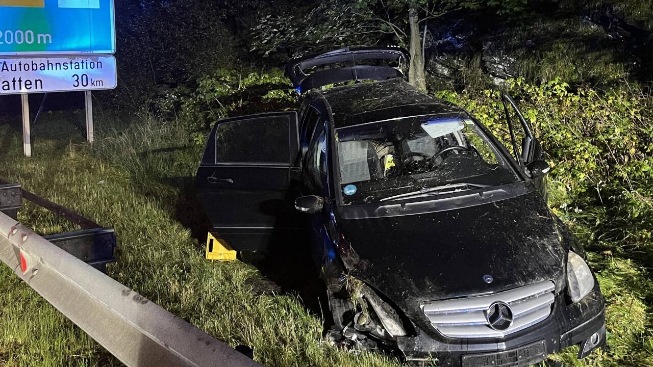 Einsatz an der Autobahn ...  