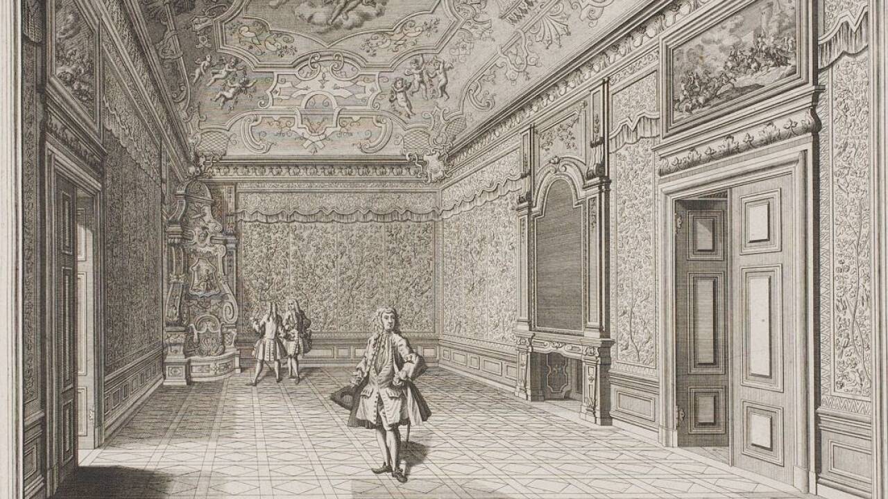 Johann Jakob Grassmann nach Salomon Kleiner, Chambre de Conversation, 1740 